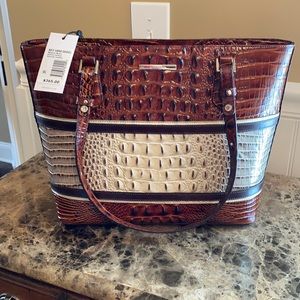 🆕Brahmin Medium Misha Savino Carlsen Leather Tote